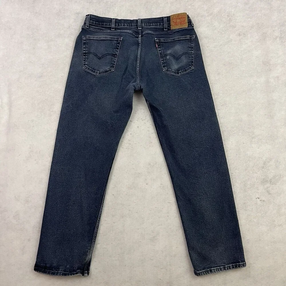 Levis 505 Jeans Mens Size 38X32 Blue Regular Fit Medium Wash Denim